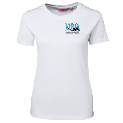Ladies short sleeve cotton t-shirt (white) Thumbnail