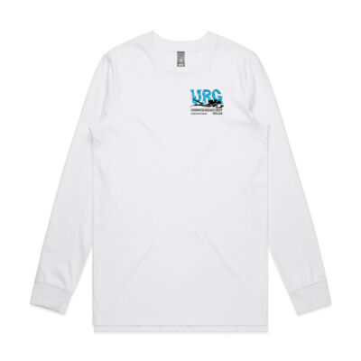 Men cotton long sleeve t-shirt (white) Thumbnail