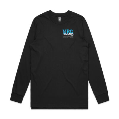 Men cotton long sleeve t-shirt (black) Thumbnail